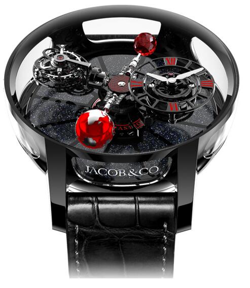 Jacob & Co AT100.95.KR.SD.B. Astronomia Tourbillon Black Ceramic Black & Red Movement Replica watch